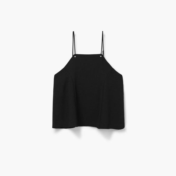 MANGO Black Flowy Loose Fit Tank | Size US 6 - Picture 3 of 6